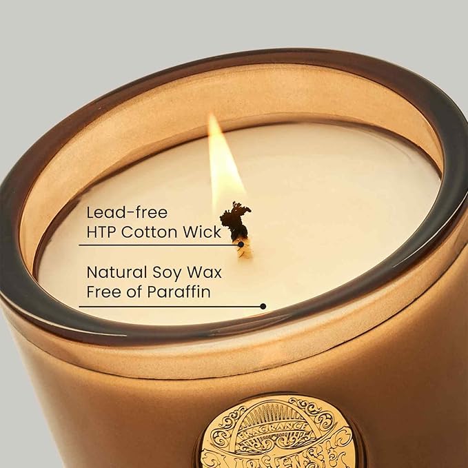 M&SENSE Natural Soy Candle | Hot Cocoa & Brown | 9.2 oz, 50H Burn Time | Luxury Scented Candle for Relaxation, Gifting, Home Décor | Ideal for Bedroom, Office, Party Ambiance - Bloomnest