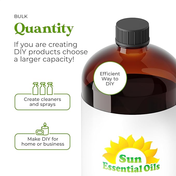 Sun Essential Oils - Black Pepper 4oz Bottle for Diffuser, Humidifier, Aromatherapy, Self and Home Care - Black Pepper Oil - Aromatherapy Oil - Bloomnest