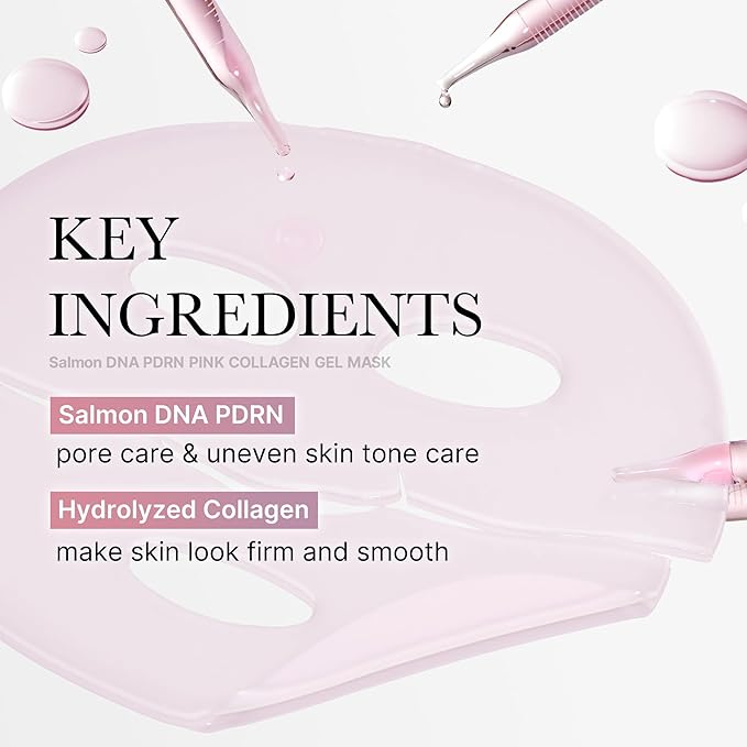 medicube Jelly Gel Mask with Salmon DNA PDRN Pink Collagen | Overnight Face Mask for Glass Glow Skin | Elasticity, Hydrating, Firming and Moisturizing | Korean Skincare, 28g x 4ea - Bloomnest