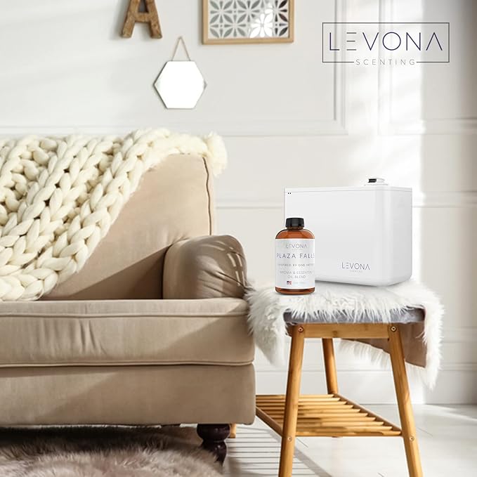 Levona Scent Essential Oil - Fresh Aroma for Home, Office, Hotel & Spa, Perfect in Humidifiers and Diffusers, Luxury Fragrance, with Cucumber Water, Orange, Melon Notes - 700ml/ 23 fl oz, Plaza Falls - Bloomnest