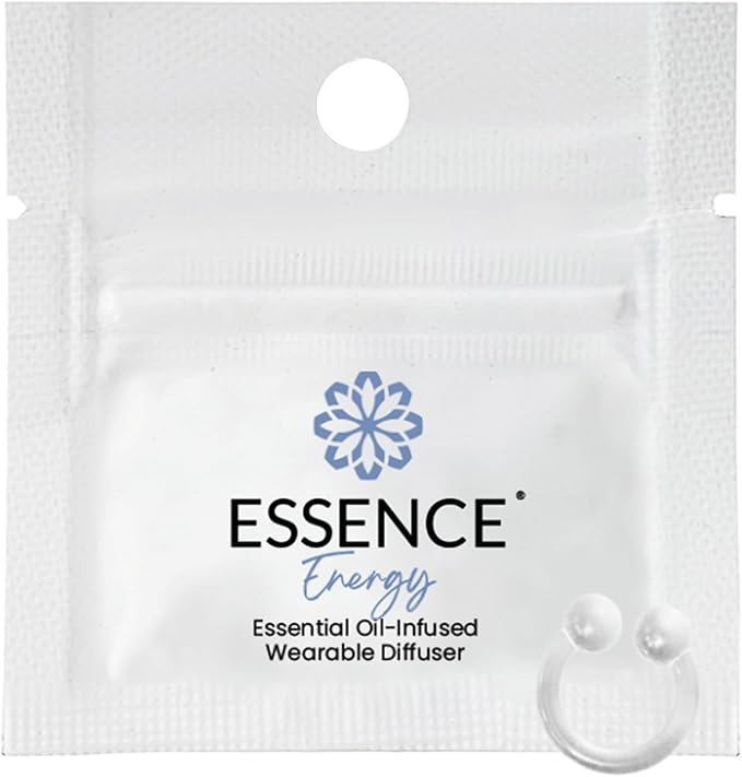 Essence Wearable Aromatherapy Nasal Diffuser – Energy Blend Essential Oil Nose Ring – Personal Scent Clip for Travel, Work & Everyday Use – Made in USA - Bloomnest