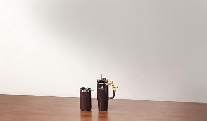 Stanley Quencher H2.0 Tumbler with Handle and Straw 40 oz | Flowstate 3-Position Lid | Cup Holder Compatible for Travel | Insulated Stainless Steel Cup | BPA-Free | Mahogany Gloss