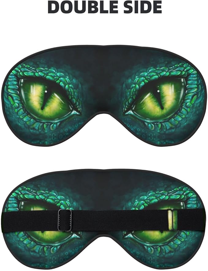 Sleep Eye Mask Dragon Eye Sleep Mask for Women Men Comfortable Eye Mask with Adjustable Strap Soft Eye Cover Blindfold for Travel Yoga Nap Shift Work - Bloomnest
