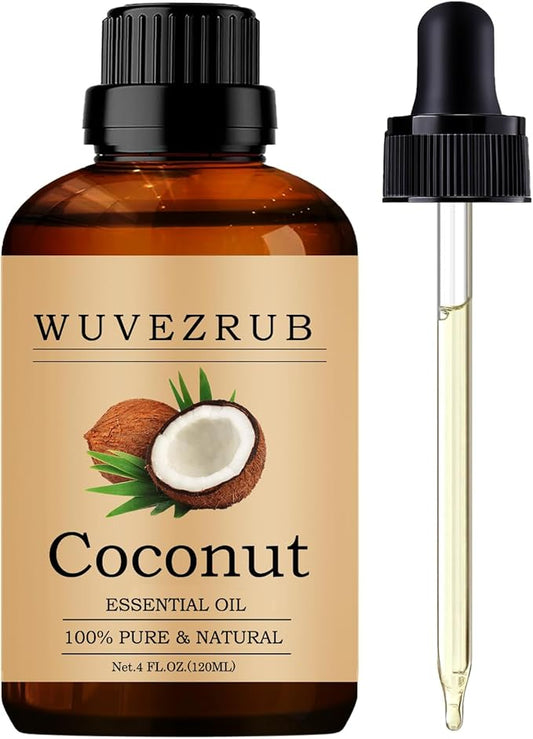Coconut Essential Oils, 120ML Pure and Natural Essential Oil for Aromatherapy Diffuser - Coconut /4 Fl Oz - Bloomnest
