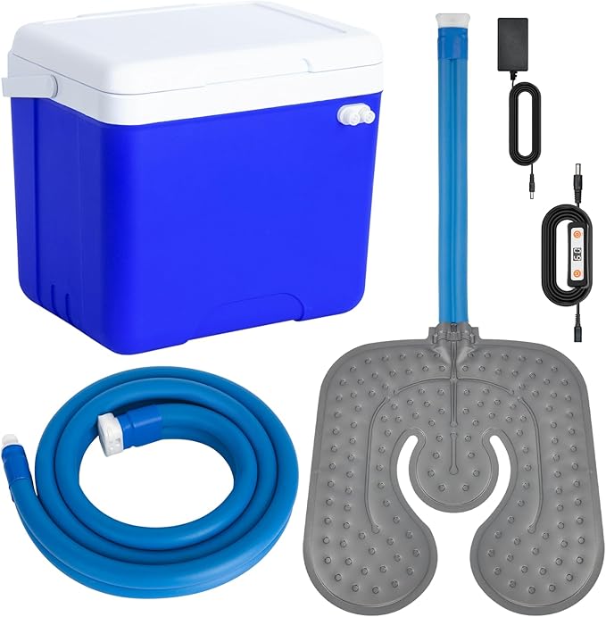 Ice Machine for Knee After Surgery for Post-Surgery Care, Cold Therapy Machine System for Knee and Joint Compression Pad,14-Quart Cooler, Universal-pad - Bloomnest