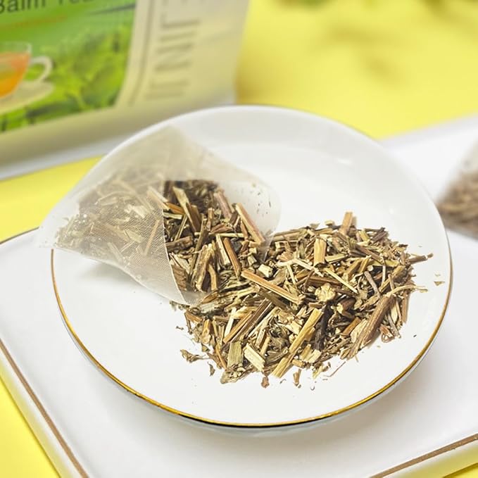 XIEJINJI Lemon Balm Tea, 2.2g X 40 Count, 100% Pure Natural Lemon Balm, Calming and Digestion Support, Eco-Conscious Tea Bags, Non-GMO, Caffeine Free - Bloomnest