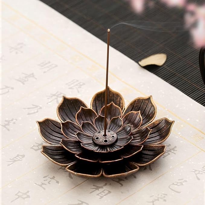 Incense Holder with Incense Stick Tray: Multi-Functional Incense Burner and Stick Holder Combo (Black) - Bloomnest