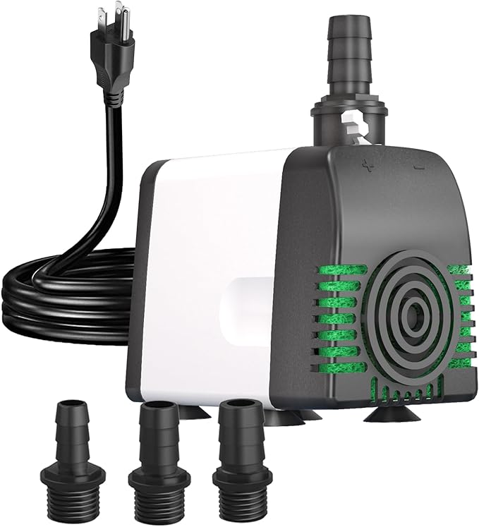 540GPH Submersible Water Pump - Fountain pumps with Auto Shut Off, Adjustable Flow & Ultra-Quiet for Fountains, Ponds, Aquariums, Fish Tank, and More - Bloomnest