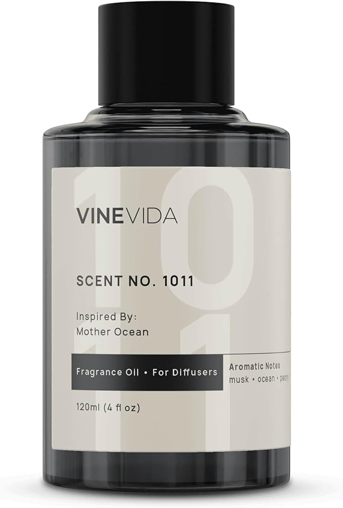 VINEVIDA (4oz) Hotel Fragrance Diffuser Oil - Hotel Scents Diffusers for Home - Cold Air Diffuser Oil - Hotel Scent Essential Oil - Scent No.1011 Inspired by Mother Ocean VINEVIDA