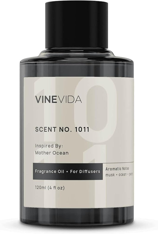 VINEVIDA (4oz) Hotel Fragrance Diffuser Oil - Hotel Scents Diffusers for Home - Cold Air Diffuser Oil - Hotel Scent Essential Oil - Scent No.1011 Inspired by Mother Ocean VINEVIDA