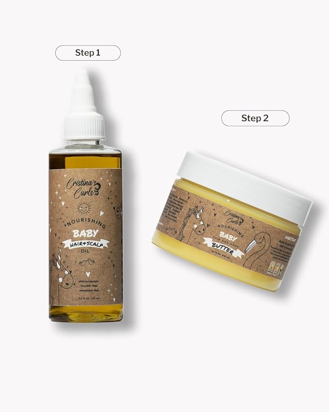 Cristina's Curls Baby Hair & Scalp Oil – Lightweight Massage Oil To Loosen Dry Flakes And Seal Softness - Bloomnest
