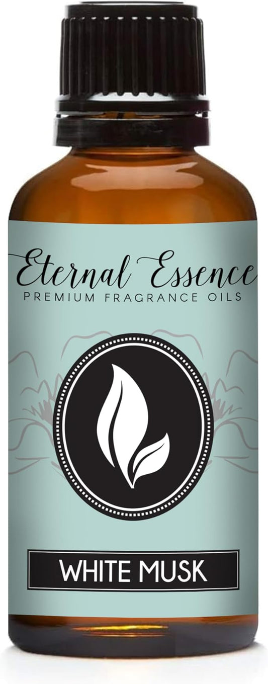 Eternal Essence Oils White Musk 30ml Premium Fragrance Oil - for Candle, Soap Making, Aromatherapy, Diffusers, Home Care, & Humidifiers EternalEssenceOils