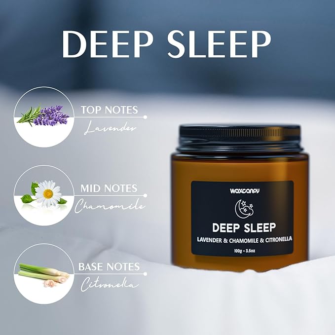 Scented Candle Gift Set, Soy Candles for Women, Sleep Candles for Home Scented, 2 Pack Aromatherapy Candle for Relaxing, Sleep, Stress Relief & Home Decor - Bloomnest
