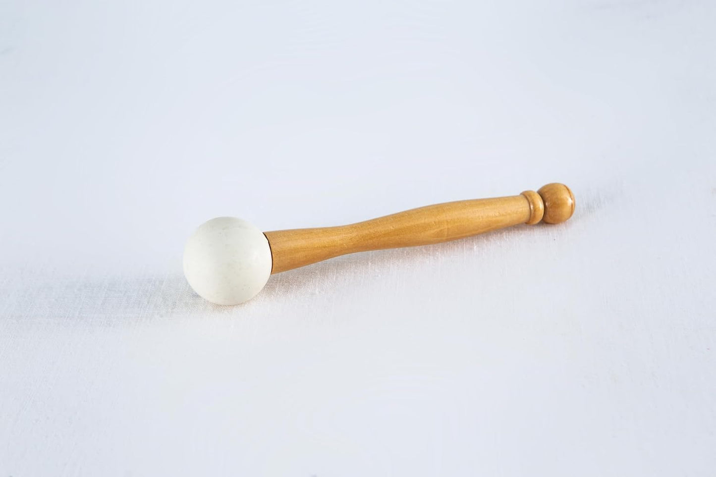 Leize Crystal Singing Bowl Gold Chakra Tuned Quartz 12” wide 432hz C Note with Suede Striker