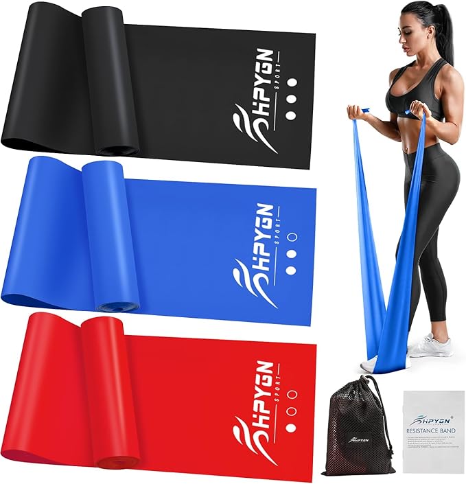 Resistance Bands, Exercise Bands, Physical Therapy Bands for Strength Training, Yoga, Pilates, Stretch Elastic Band with Different Strengths, Workout Bands for Home Gym - Bloomnest