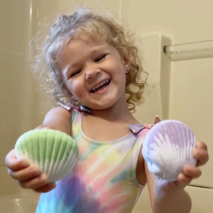 Magic Shell Bath Bomb Gift Set for Kids, 9 Pack Bath Bombs with Little Mermaid for Girls, Organic Bath Bombs with Surprise Inside. - Bloomnest