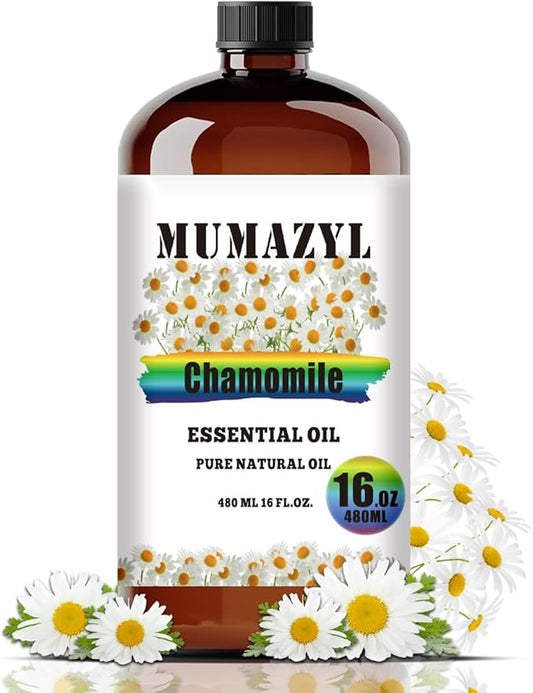 Chamomile Essential Oil, Chamomile Oil 16 Fl Oz 480ML for Diffuser Humidifier Yoga Cleaning DIY Candle Soap Making Essential Oils - Bloomnest