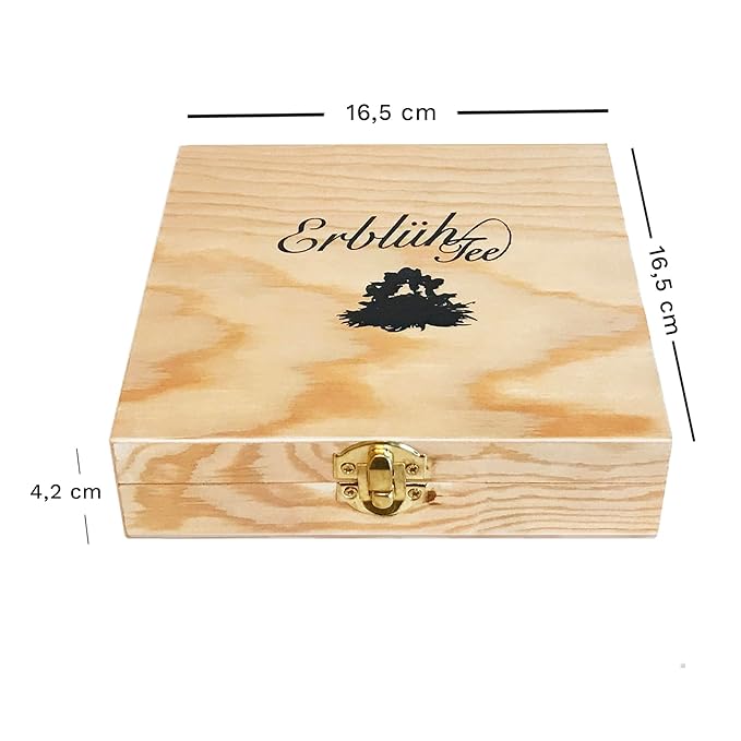 Creano Flowering Abloom Tea - Blooming Gift Set in Stylish Wooden Box, 12pcs - Bloomnest