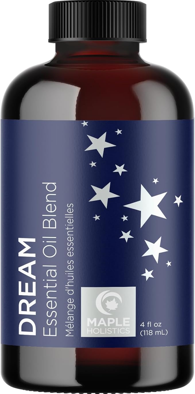 Sleep Essential Oil Blend for Diffuser - Dream Essential Oils for Diffusers Aromatherapy and Relaxation with Clary Sage Ylang-Ylang Roman Chamomile and Lavender for Sleep Time Support (4 Fl Oz) - Bloomnest