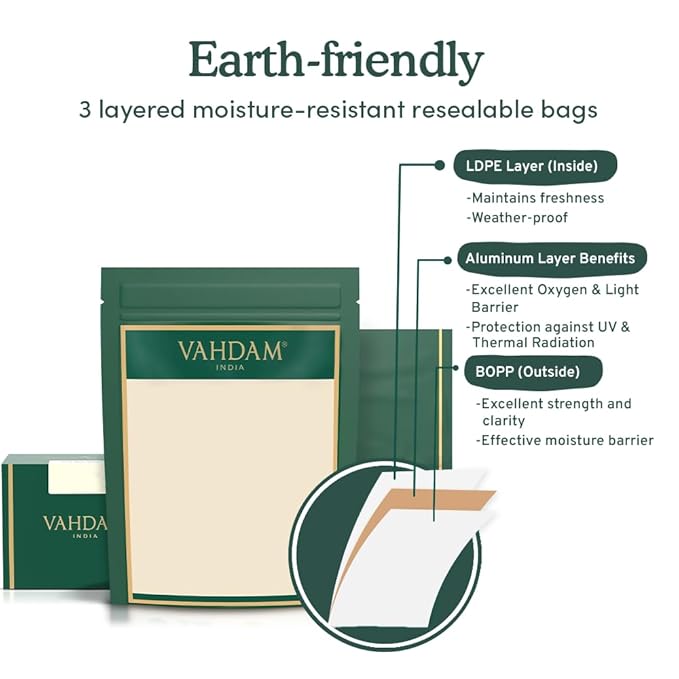 VAHDAM, Second Flush ASSAM GOLD (50 Cups) | 100% PURE UNBLENDED Black Tea Loose Leaf | Black Tea Leaves with GOLDEN TIPS | Brew as Hot or Iced Tea | 3.53oz - Bloomnest