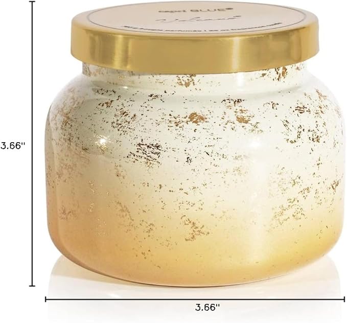 Capri Blue Glimmer Jar Candles - Luxury Holiday Scented Candles for Home - Long Lasting Soy Wax Blend - Scented Holiday & Home Decor - Volcano Oversized Signature Jar (28 oz) - Bloomnest
