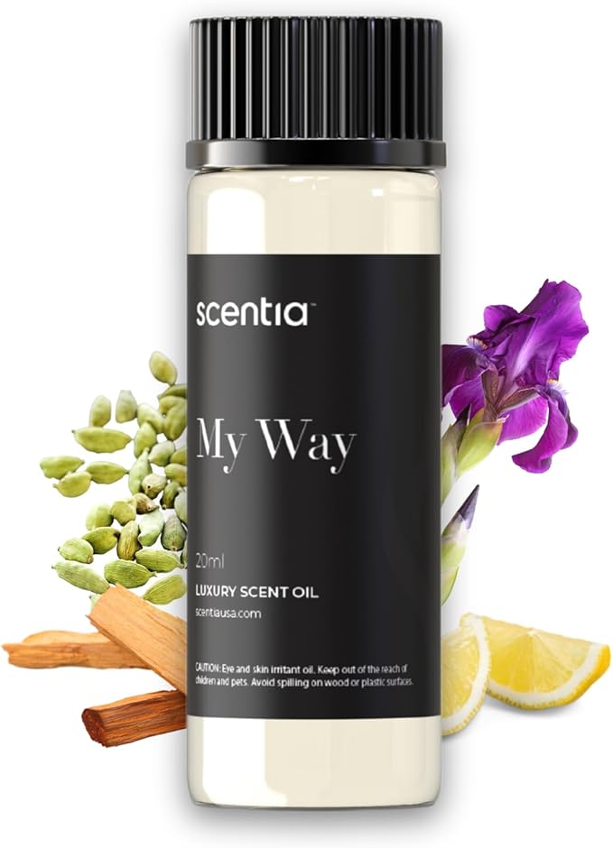 Scentia My Way Hotel Diffuser Oil Inspired by The 1 Hotel Miami Beach - 20 ml 0.67 fl oz - Fragrance Oil Blend Sandalwood, Cedar & Lemon Notes for Aromatherapy Diffusers and Humidifiers - Bloomnest