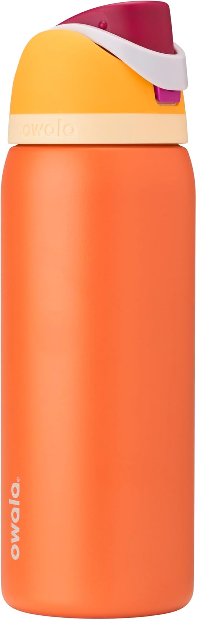 Owala FreeSip Insulated Stainless Steel Water Bottle with Straw for Sports, Travel, and School BPA-Free Sports Water Bottle, 32 oz, Citrus Crush Owala