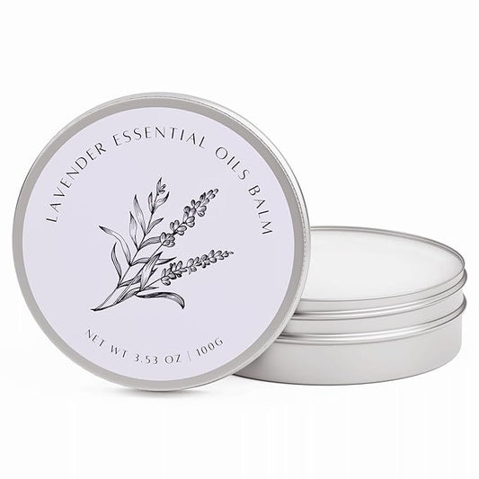 benatu Lavender Essential Oil Balm for Dry Skin Care, Scented Vitamin E Body Butter for Women and Men, Relaxing & Reparing Massage Oil, Blends with Chamomile, Sweet Orange, Ylang Ylang 3.53 oz