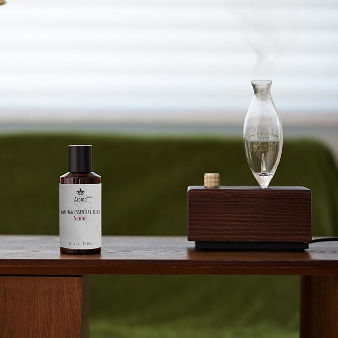 Car Diffuser Oil - Santal Essential Oil Blend - Luxury Hotel Inspired Home Aromatherapy Diffuser Oil - Sandalwood, Violet, Geranium, Cedar - for Diffuser, Humidifier, Reed - 150ML - Bloomnest