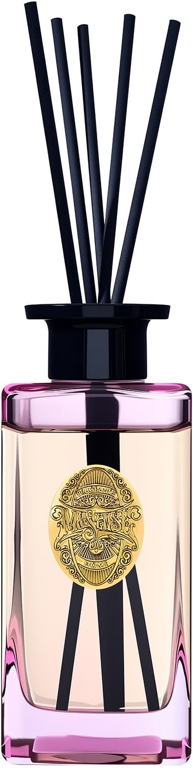 M&SENSE 10.14 oz Large Reed Diffuser Set | Ginger & Ylang Ylang Scent Oil Diffuser with Sticks | Hotel Collection Non-Toxic Essential Oil |for Bedroom Bathroom Living Room - Bloomnest