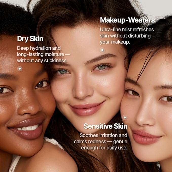 Triple Active Mist, Korean Skincare Glow Spray Serum, Hydrating All-in-One Face Treatment for Radiant, Dewy Skin, Lightweight Daily Routine Care with NK Cell Technology - Bloomnest