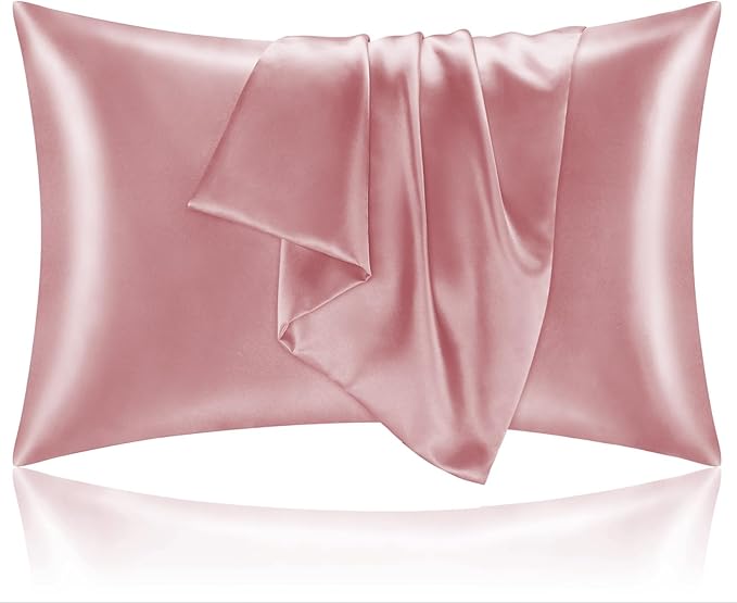 BEDELITE Satin Pillowcase for Hair and Skin, Super Soft and Cooling Similar to Silk Pillow Cases 2 Pack with Envelope Closure, Gift for Women Men(20"x26" Standard Size, Nostalgia) - Bloomnest