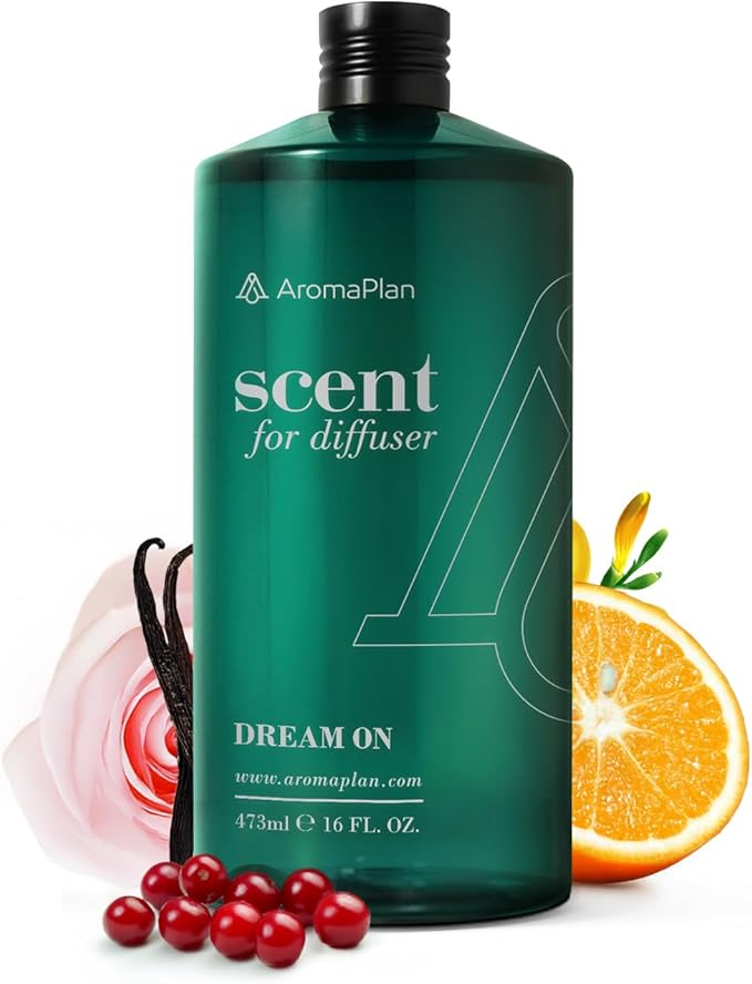 AromaPlan Hotel Scents Dream On 16 Fl Oz (473ml), Home Luxury Aroma & Hotel Diffuser Oil- Hotel Diffuser Oil for Aromatherapy- USA Made, Bigger Bottle, Bolder Aroma & Longer Lasting - Bloomnest