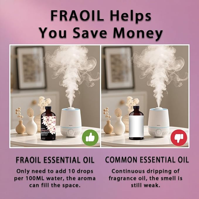 Magnolia Essential Oil, Magnolia Oil 4 Fl Oz 120ML for Diffuser Humidifier Yoga Cleaning DIY Candle Soap Making Perfume Gift for Women Essential Oils - Bloomnest