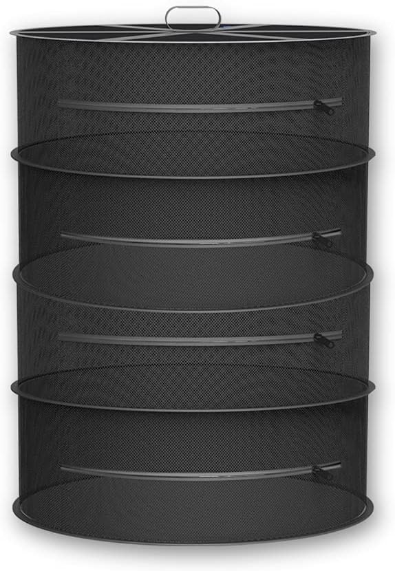 AC Infinity Herb Drying Rack, 4-Layer Hanging Mesh Net for Plants, Seeds, and Buds, 24" Diameter Fit in Grow Tents Closets Hydroponics - Bloomnest