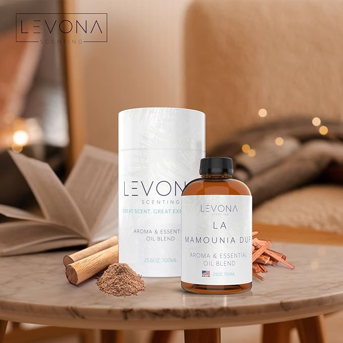 Levona Scent Aroma Diffuser Oil: Oil Diffuser Essential Oils for Diffusers for Home Luxury Scents - La Mamounia Dup Fragrance Oil - Clean & Fresh with Notes of Citrus, Rosewood, Amber & Pine -700 Ml - Bloomnest
