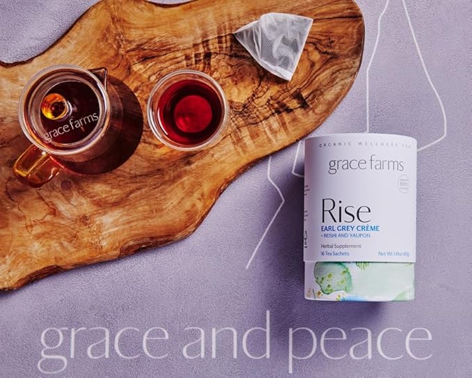 Grace Farms Organic Rise Wellness Blend Tea, 16 Ct - Bloomnest