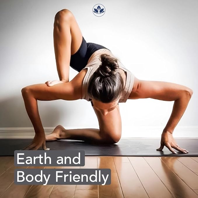 Clever Yoga Liquid Balance Thick Yoga Mat - Pro Exercise Yoga Mat with Non-Slip Surface for Home Gym, Earth-Friendly & Recyclable Pilates and Workout Pad Women & Men, 4.5 mm - Bloomnest