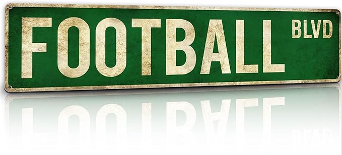 Football Gifts for Boys 8-12 Accessories Football Stuff Wall Decor for Boys Room Football Room Gear Teen Boys Birthday Christmas Vintage Wall Sign - Bloomnest