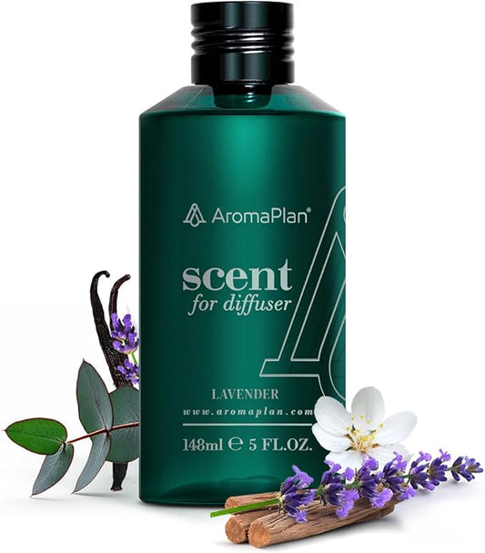 AromaPlan Hotel Scents Lavender 5 Fl Oz (148ml), Home Luxury Aroma & Hotel Fragrance Diffuser Oil- Hotel Diffuser Oil for Aromatherapy- USA Made, Bigger Bottle, Bolder Aroma & Longer Lasting - Bloomnest
