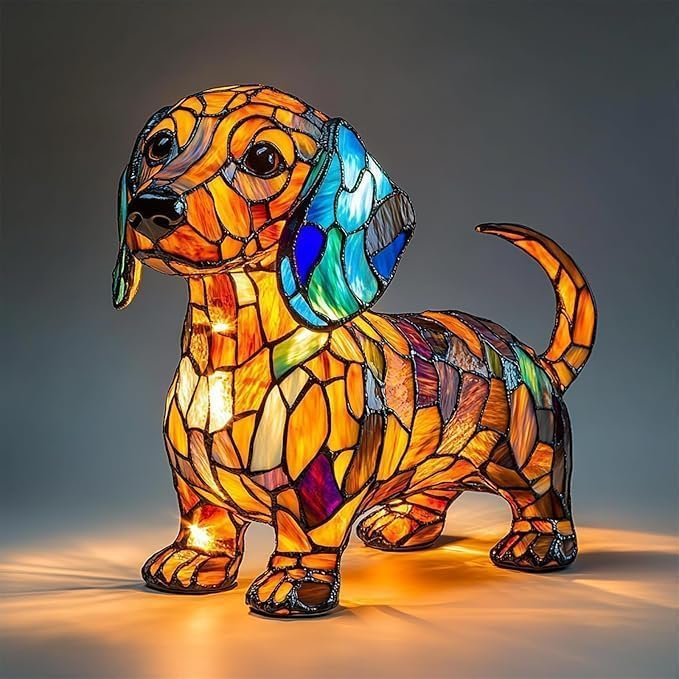 Dachshund lamp,Dog lamp,Dogs Art Night Light, Cute Dogs Themed LED Night Light, Vintage Home Decor, Fun Gift for Dog Lover (Dachshund) - Bloomnest