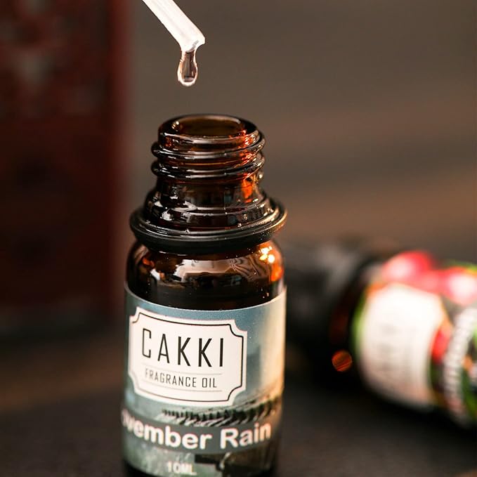 Autumn Essential Oils for Diffusers for Home, CAKKI Fragrance Oils Set, 6 Fall Scents, Natural Aromatherapy Oils, for Candles Making, for Soaps Making, for Humidifiers, 6x10 ml - Bloomnest