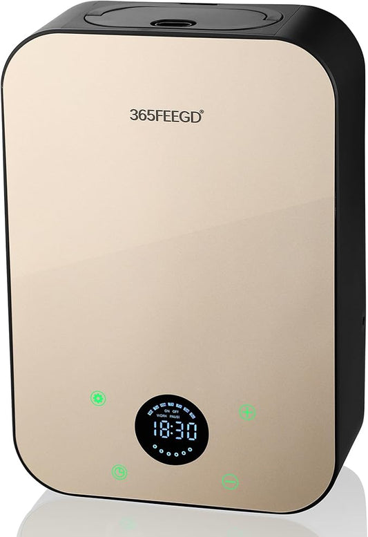 Waterless Essential Oil Diffuser - 150mL Smart Portable Bluetooth Diffuser | Dual-Power (Battery/AC) | Covers up to 1500 Sq Ft Home Aromatherapy - Bloomnest