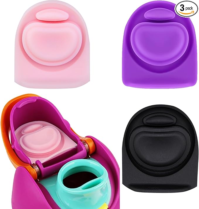3pcs Replacement Rubber Stopper Seal Compatible with Owala FreeSip 24oz 32oz,Water Bottle Lid Cap Silicone Seal Parts for Owala 16/19/24/32/40oz Spout Gasket Mouthpiece Piece Accessories F2A1 Frokolla