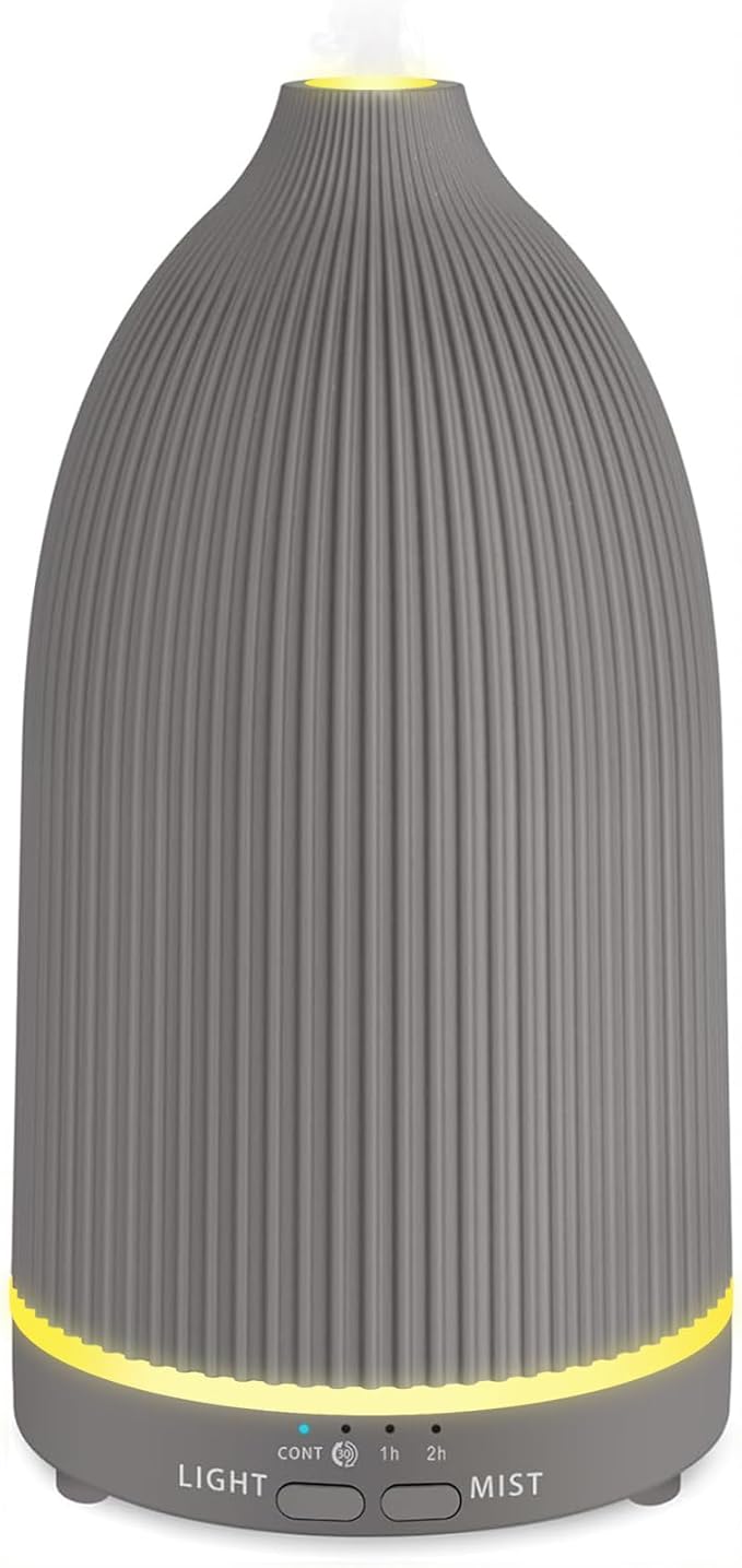 URPOWER 100ML Essential Oil Diffuser Ultrasonic Cool Mist Humidifier with 7 LED Lights, Timer & Auto-Off Quiet Aromatherapy Scent Diffuser for Home Bedroom Office Relaxation - Bloomnest