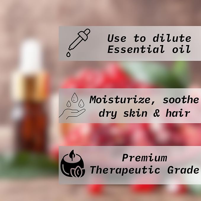 Naturevibe Botanicals Pomegranate Oil 32 Ounces | 100% Pure and Natural | Great for Skin Care and Hair Care - Bloomnest