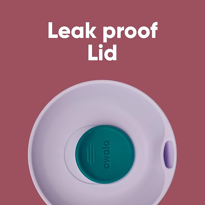 Owala SmoothSip Slider Insulated Stainless Steel Coffee Tumbler, Reusable Iced Coffee Cup, Hot Coffee Travel Mug, BPA Free 12 oz, Purple/Pink (Crochet Queen)