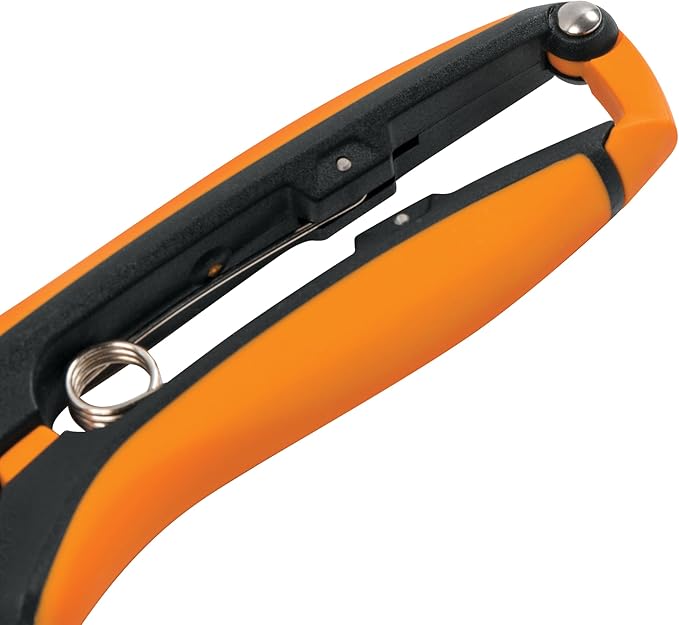 Fiskars Curved Micro-Tip Pruning Snips - 6" Garden Shears with Sheath and SoftGrip Handle - Yard and Garden Tools - Orange/Black - Bloomnest