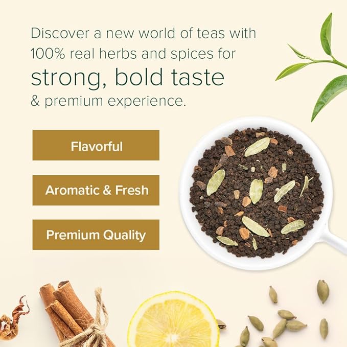 VAHDAM, Assorted Loose Leaf Tea Gift Set (10 Flavors, 100 gm) Gift Ideas for Women & Men | Herbal Tea, Green Tea, Chai Tea & Black Tea Sampler| Non-GMO, Gluten Free | Gifts for Him/Her - Bloomnest