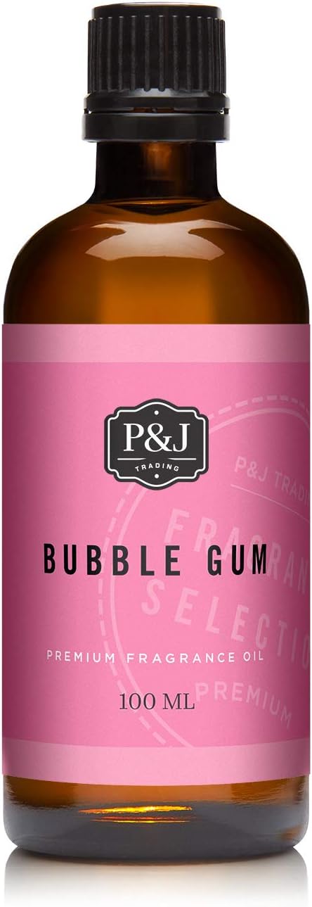 P&J Trading - Bubble Gum Scented Oil 100ml - Fragrance Oil for Candle Making, Soap Making, Diffuser Oil PJTrading